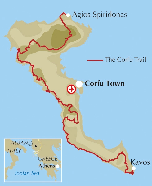 Wandelgids Korfoe The Corfu Trail And 20 Day Walks Cicerone 9781852847951 Reisboekwinkel